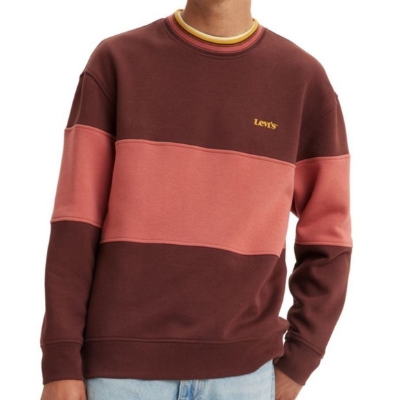 Levi’s Classic Crew Relaxed Fit Super Soft Fleece Logo Sweatshirt size L - Picture 3 of 3